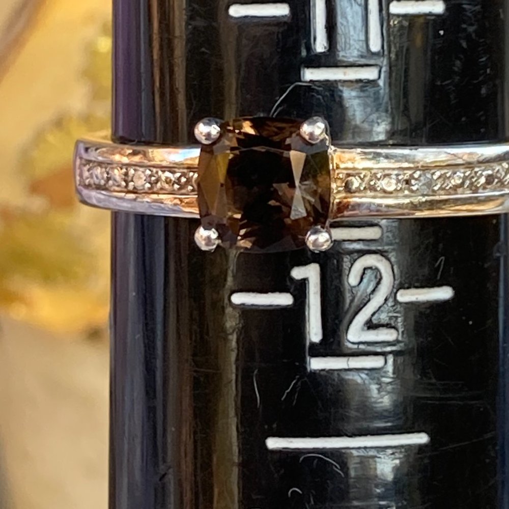 Small, Stackable Yellowish-Brown Dravite Gem In S… - image 2